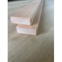 Gartenholz, Terassenholz, Lärche, gehobelt, Leiste, Kanten gerundet, unbehandelt, 30x80mm 